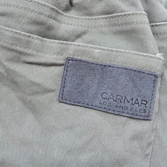 CARMAR Los Angeles Olive Green Elastic Band Pull On Cargo Pant sz 8 Basic Casual - Picture 8 of 8